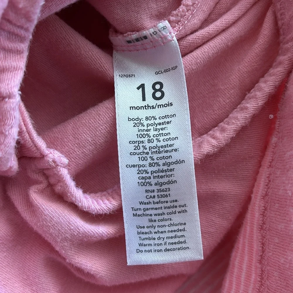 12M Carter's Long Sleeve Pink Polka Dot Bodysuit Dress